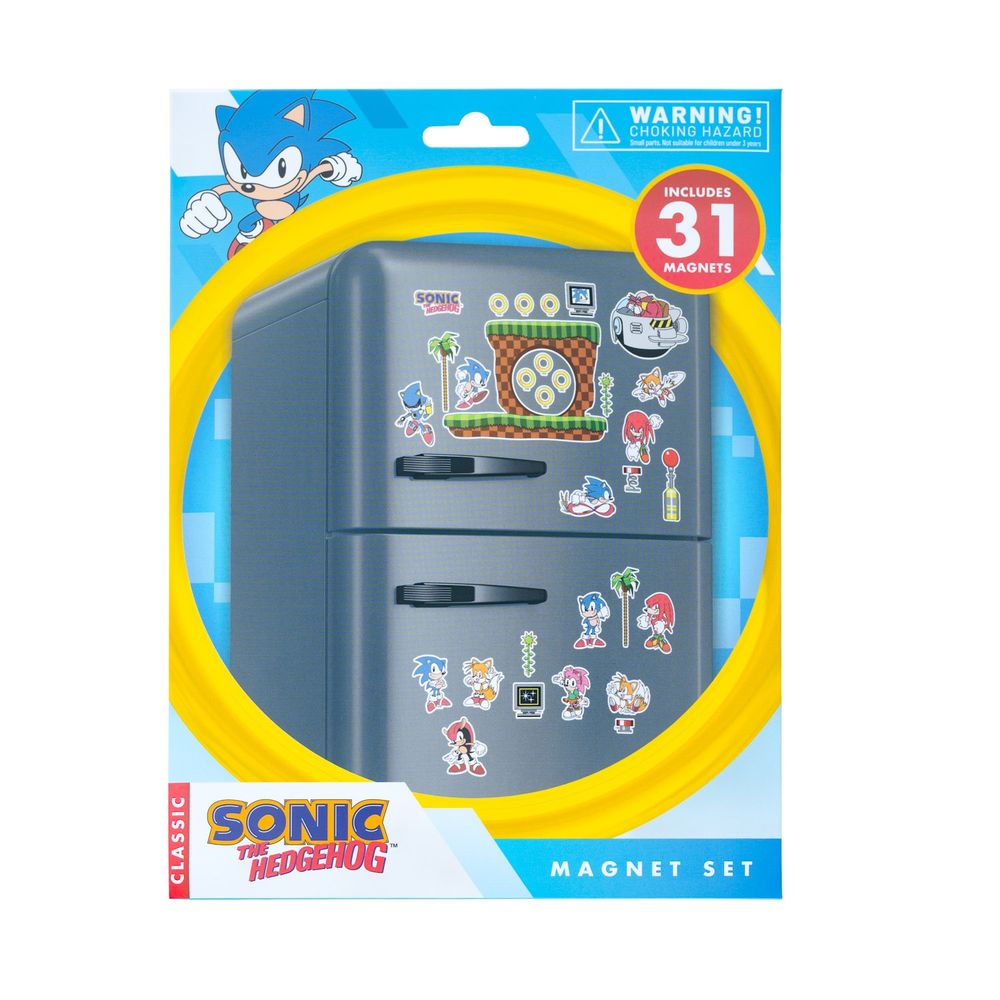 Grupo Erik Sonic The Hedgehog - DieCut Magnet Set Kühlschrankmagnet - Mehrfarben